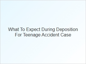 Teenage Accident Deposition Process Explained